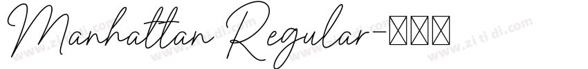 Manhattan Regular字体转换